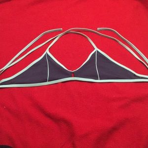 XL Blue Contrast Jolyn Vent Top